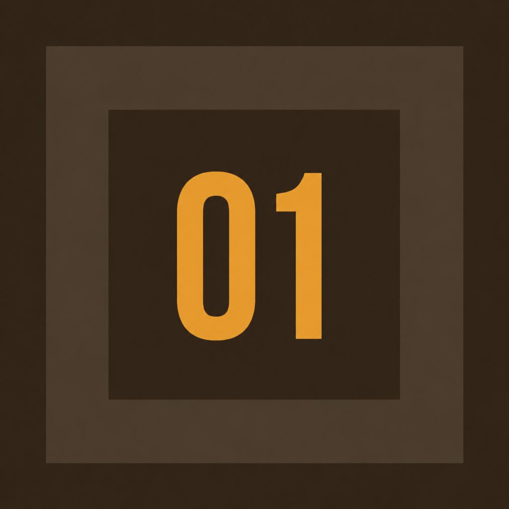 Yellow 01 centered in dark brown squares