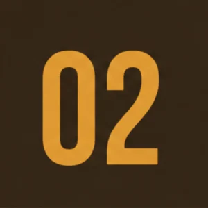 Orange 02 on dark brown background