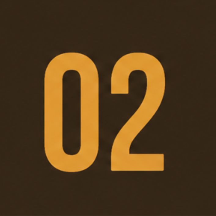 Orange 02 on dark brown background