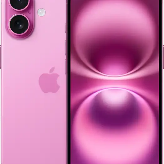 Pink iPhone front and back view